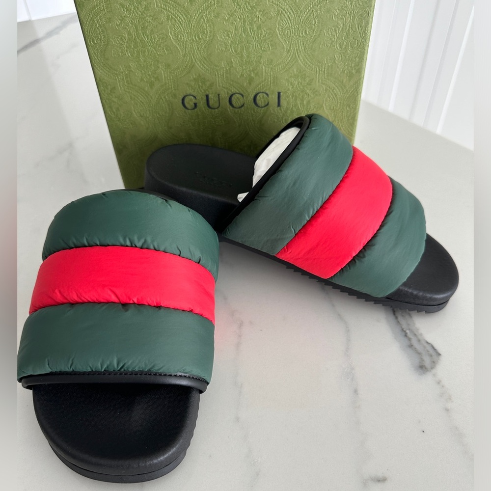 Gucci Padded Slide Sandals - Picture 2 of 8
